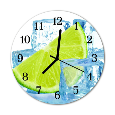 Horloge murale en verre Citron vert