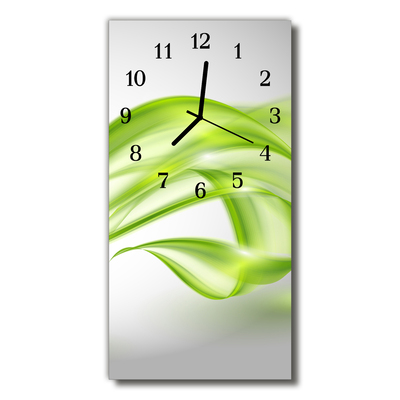 Horloge murale en verre Lignes abstraites