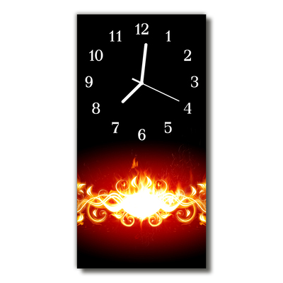 Horloge murale en verre Abstrait