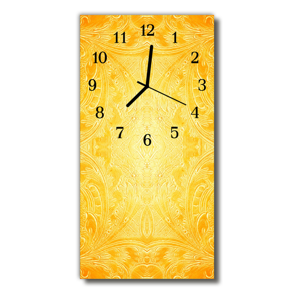 Horloge murale en verre Abstrait