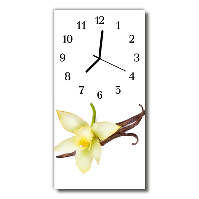 Horloge murale en verre Lis