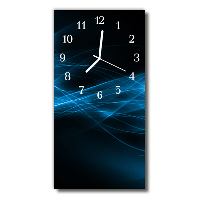 Horloge murale en verre Abstrait