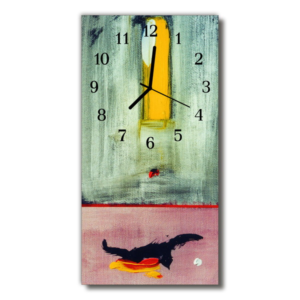 Horloge murale en verre Motif coloré