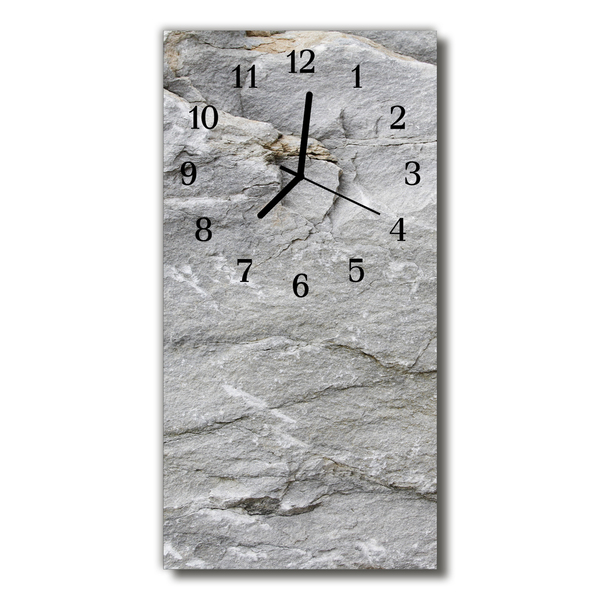 Horloge murale en verre Pierre