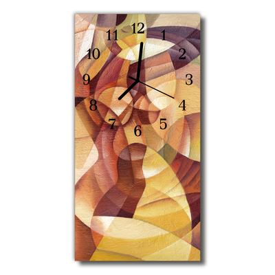 Horloge murale en verre Motif