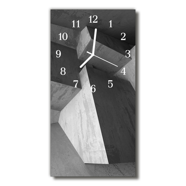 Horloge murale en verre Marbre