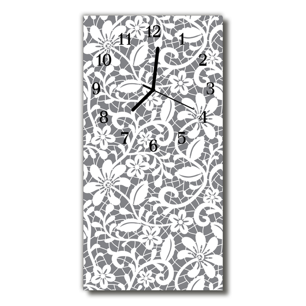 Horloge murale en verre Motif