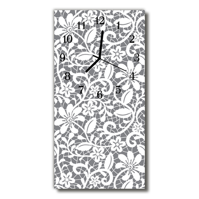 Horloge murale en verre Motif