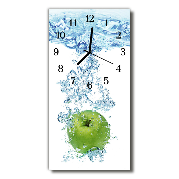 Horloge murale en verre Eau de pomme