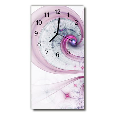 Horloge murale en verre Vortex