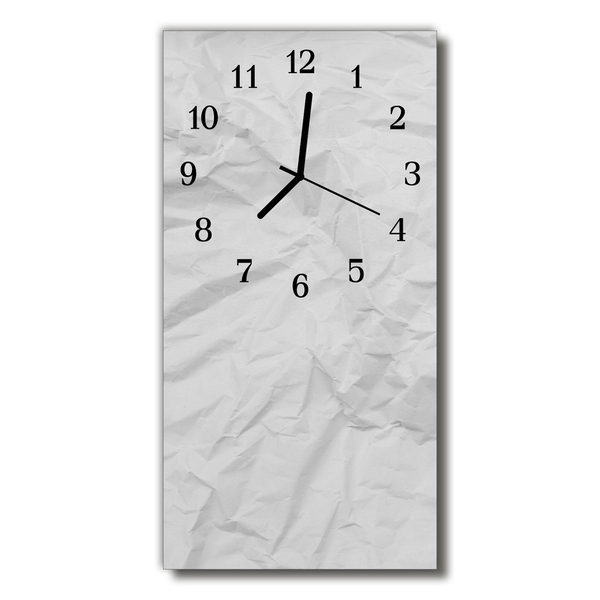Horloge murale en verre Papier