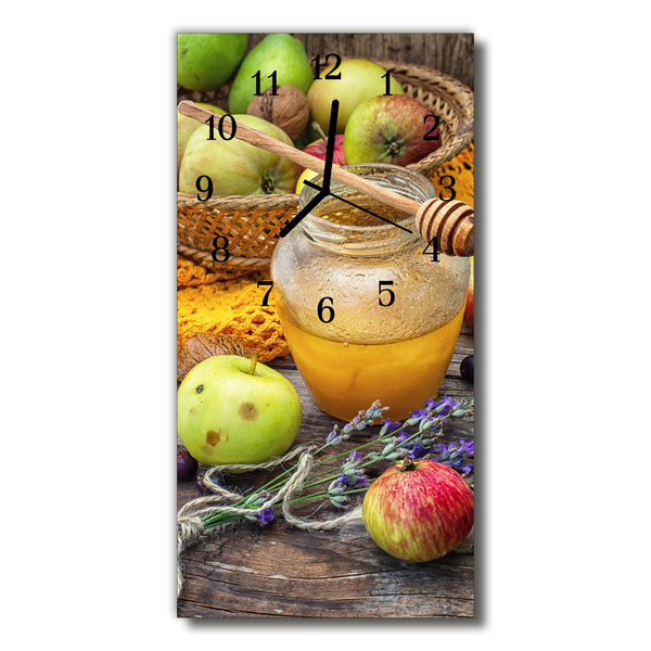 Horloge murale en verre Table d'automne