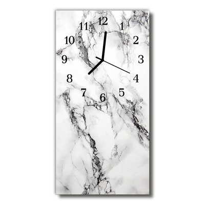 Horloge murale en verre Marbre