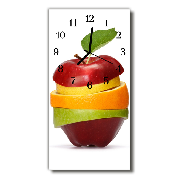 Horloge murale en verre Fruit