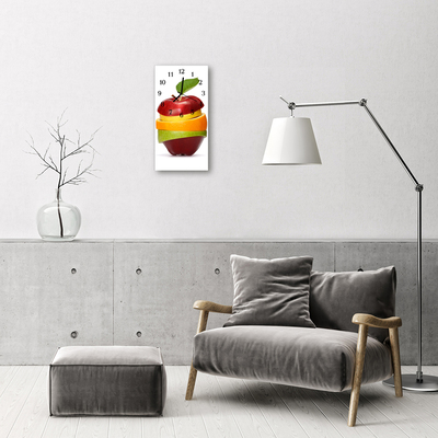 Horloge murale en verre Fruit