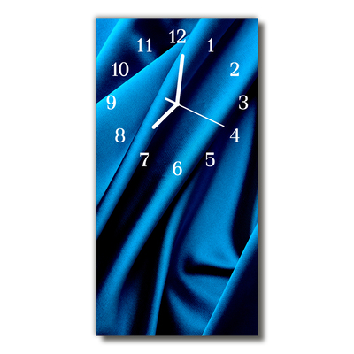 Horloge murale en verre Tissu