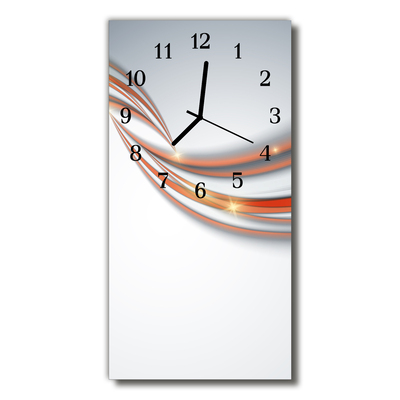 Horloge murale en verre Motif