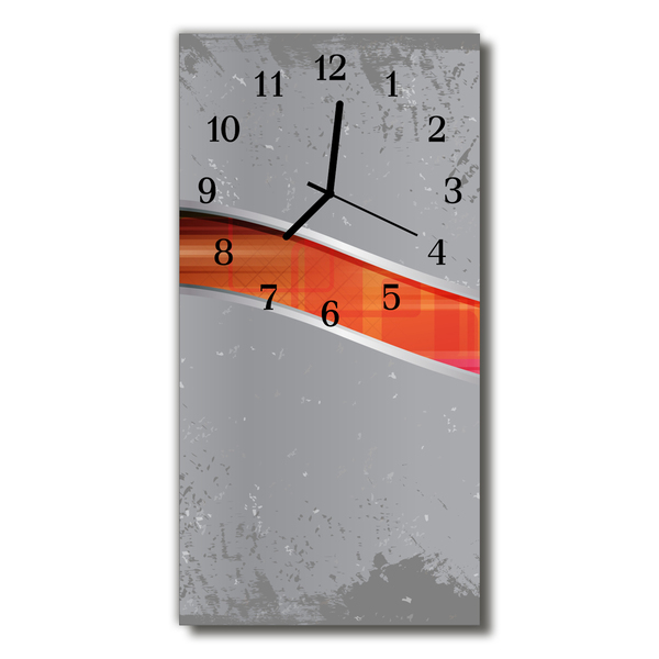 Horloge murale en verre Bande