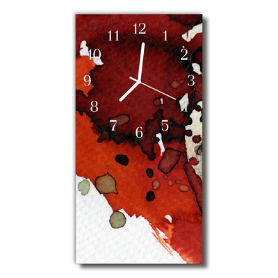 Horloge murale en verre Tache