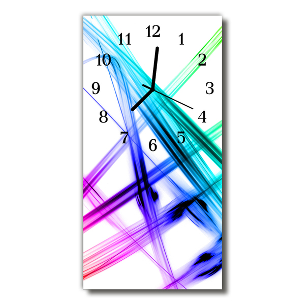 Horloge murale en verre Abstrait