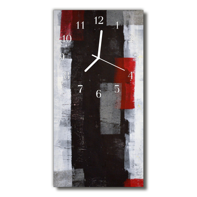 Horloge murale en verre Abstrait