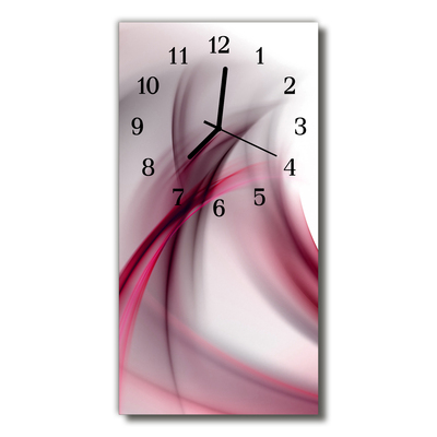 Horloge murale en verre Abstrait