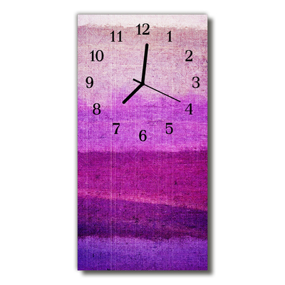 Horloge murale en verre Toile