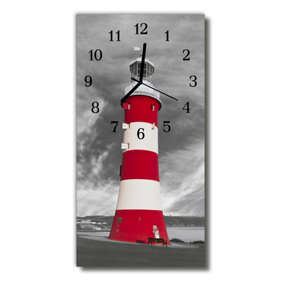 Horloge murale en verre Phare