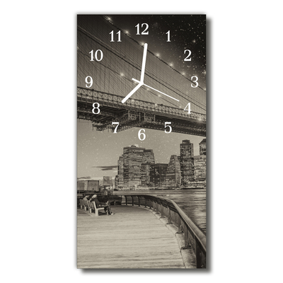 Horloge murale en verre Vue