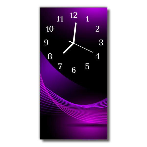 Horloge murale en verre Abstrait