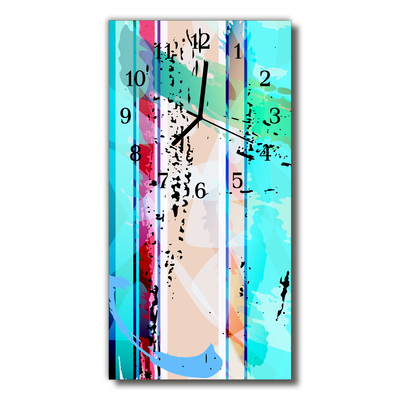 Horloge murale en verre Motif