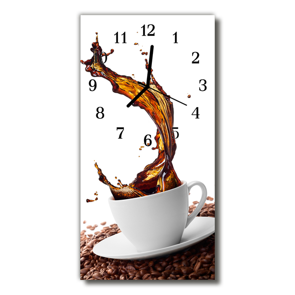 Horloge murale en verre Kaffetasse