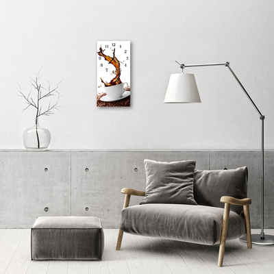 Horloge murale en verre Kaffetasse