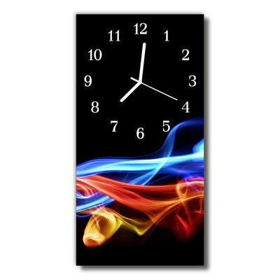 Horloge murale en verre Abstrait