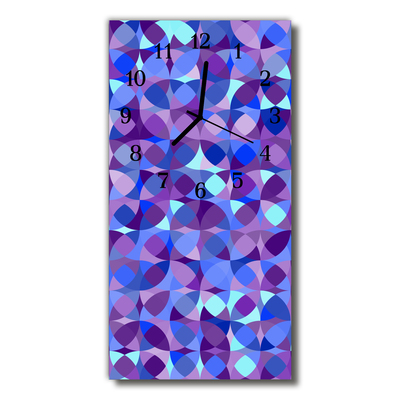 Horloge murale en verre Roues