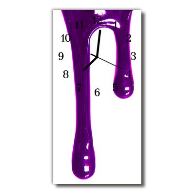 Horloge murale en verre Couleur rafting