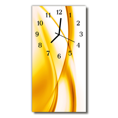 Horloge murale en verre Abstrait