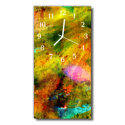 Horloge murale en verre Chaos