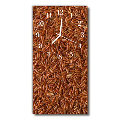 Horloge murale en verre Riz