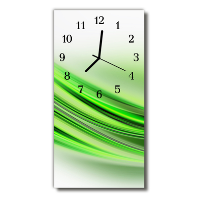 Horloge murale en verre Abstrait