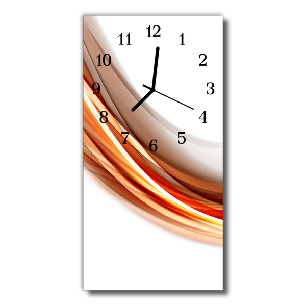 Horloge murale en verre Abstrait