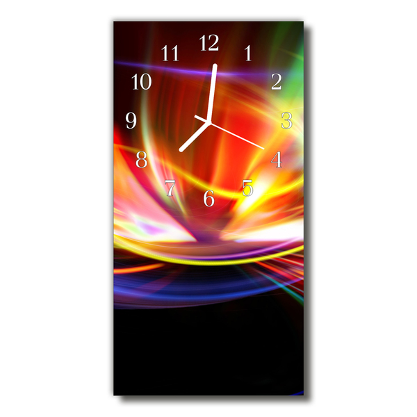 Horloge murale en verre Motif