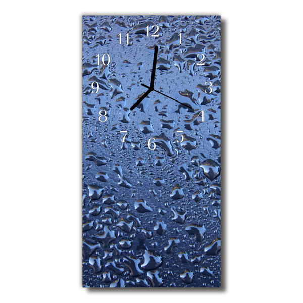 Horloge murale en verre Verre humide