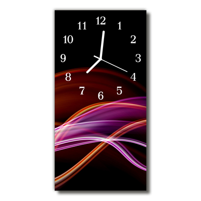 Horloge murale en verre Abstraction