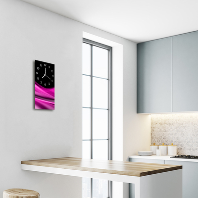 Horloge murale en verre Motif