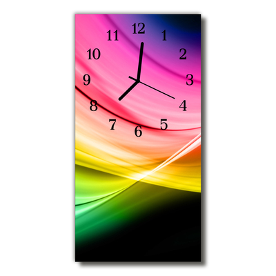 Horloge murale en verre Motif