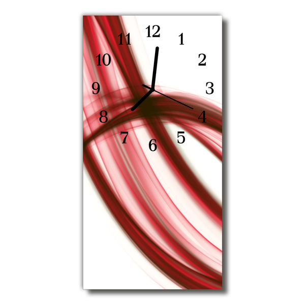 Horloge murale en verre Abstrait