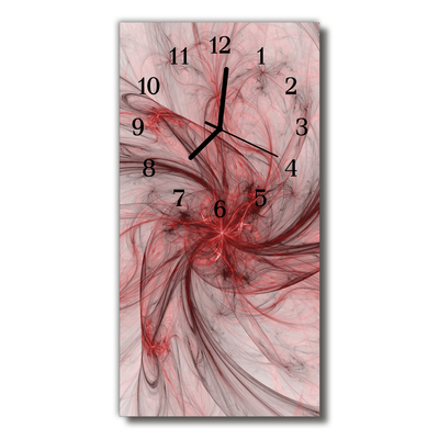 Horloge murale en verre Abstrait