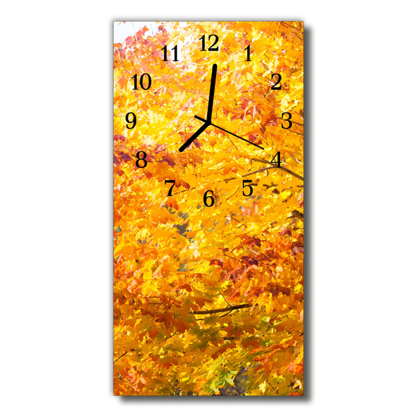 Horloge murale en verre Arbre