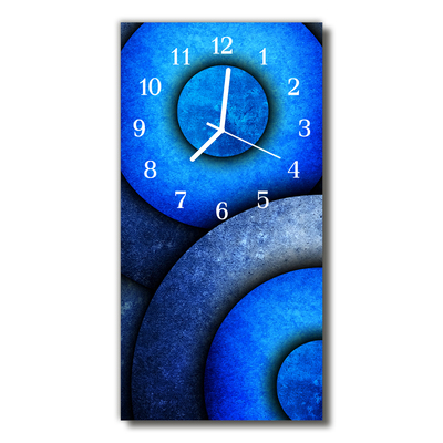 Horloge murale en verre Roues